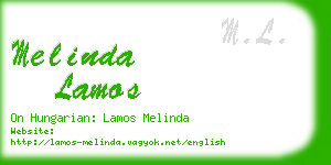 melinda lamos business card